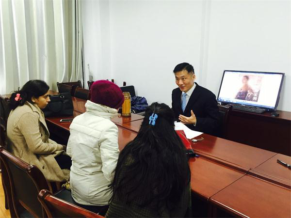 世界杯官网高农老师为留学生作“中国历史与文化概况”讲座